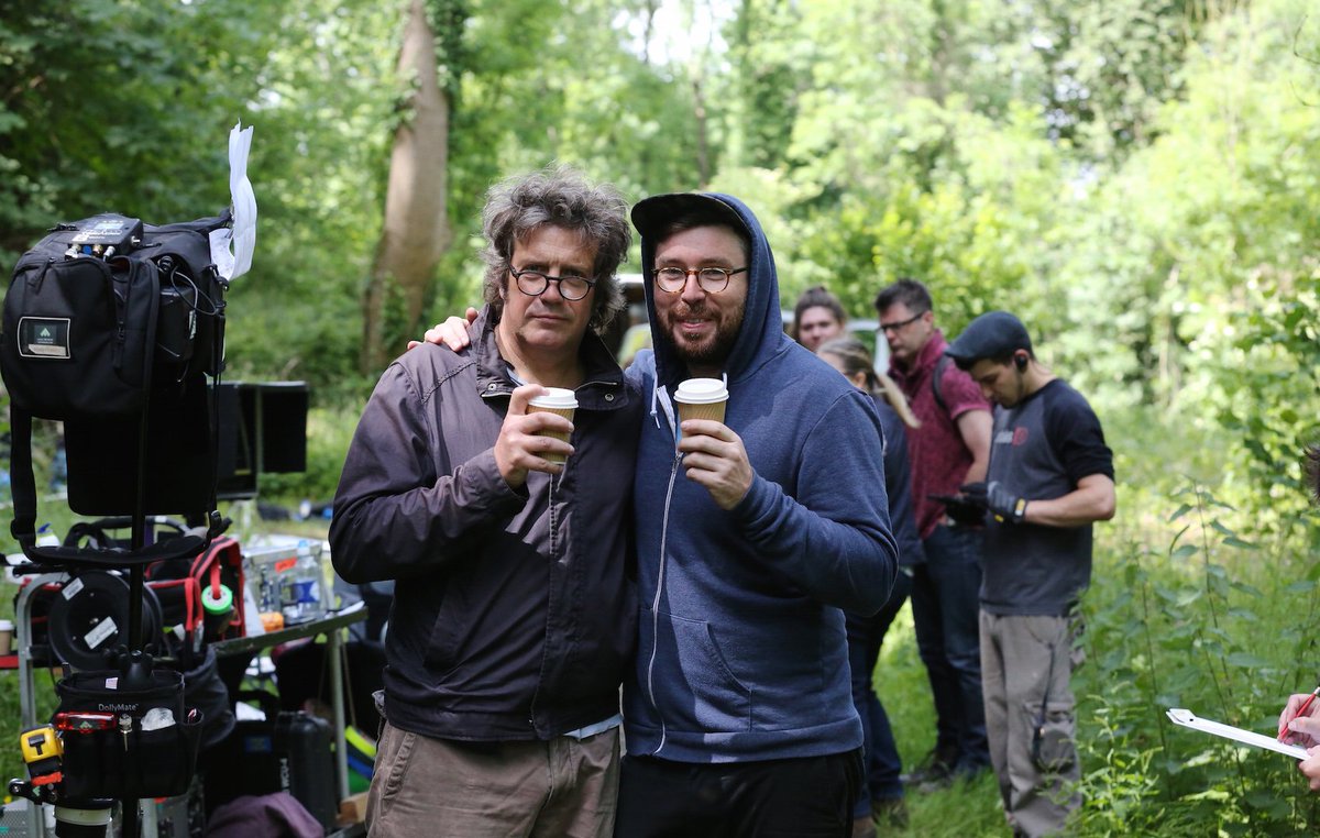 Roger Chapman (DOP) and Focus Puller Adam Feeney taking a well earned break in filming 'If You Can Hear Me' <a href="/IYCHM2017/">'If You Can Hear Me'</a>
