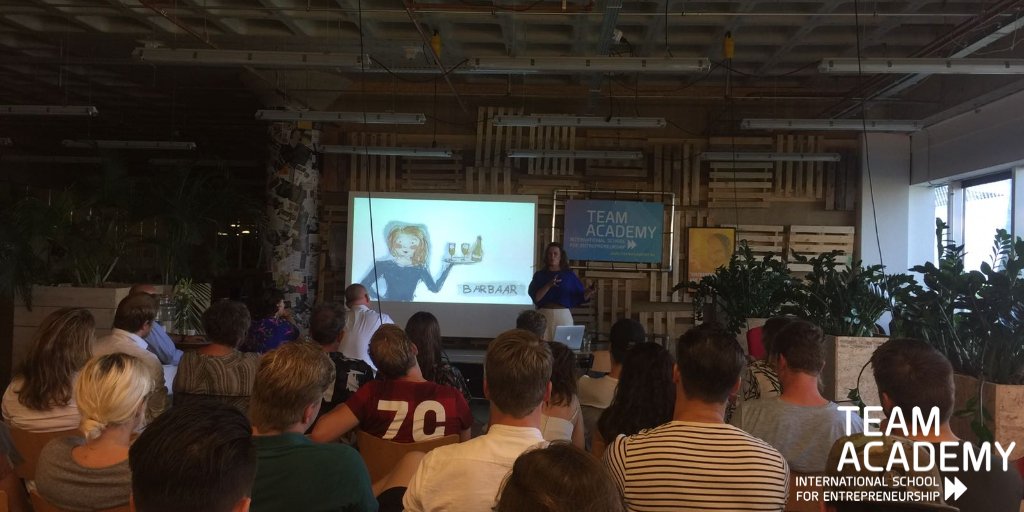 Our fourth-year student, Aster van Laere, just gave a great presentation for her final thesis.  Her topic was high performing teams.