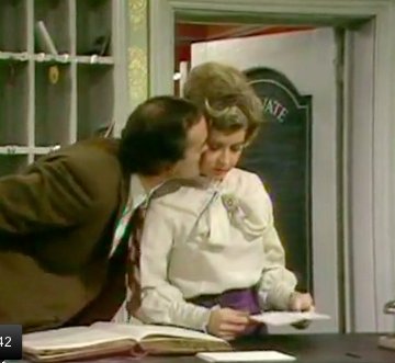  what are you doing? \I m kissing you, Dear   Well don t. Happy Birthday, Prunella Scales! 