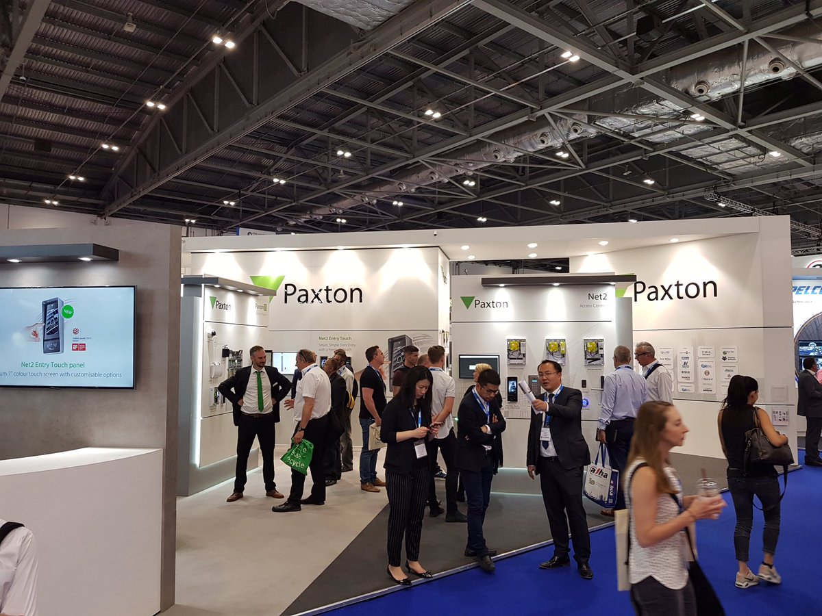 cusecurity's tweet photo. Another great event at #IFSEC17 in London #ifsec #hikvision #paxton #cctv #texecom https://t.co/jGA4OhUz7d