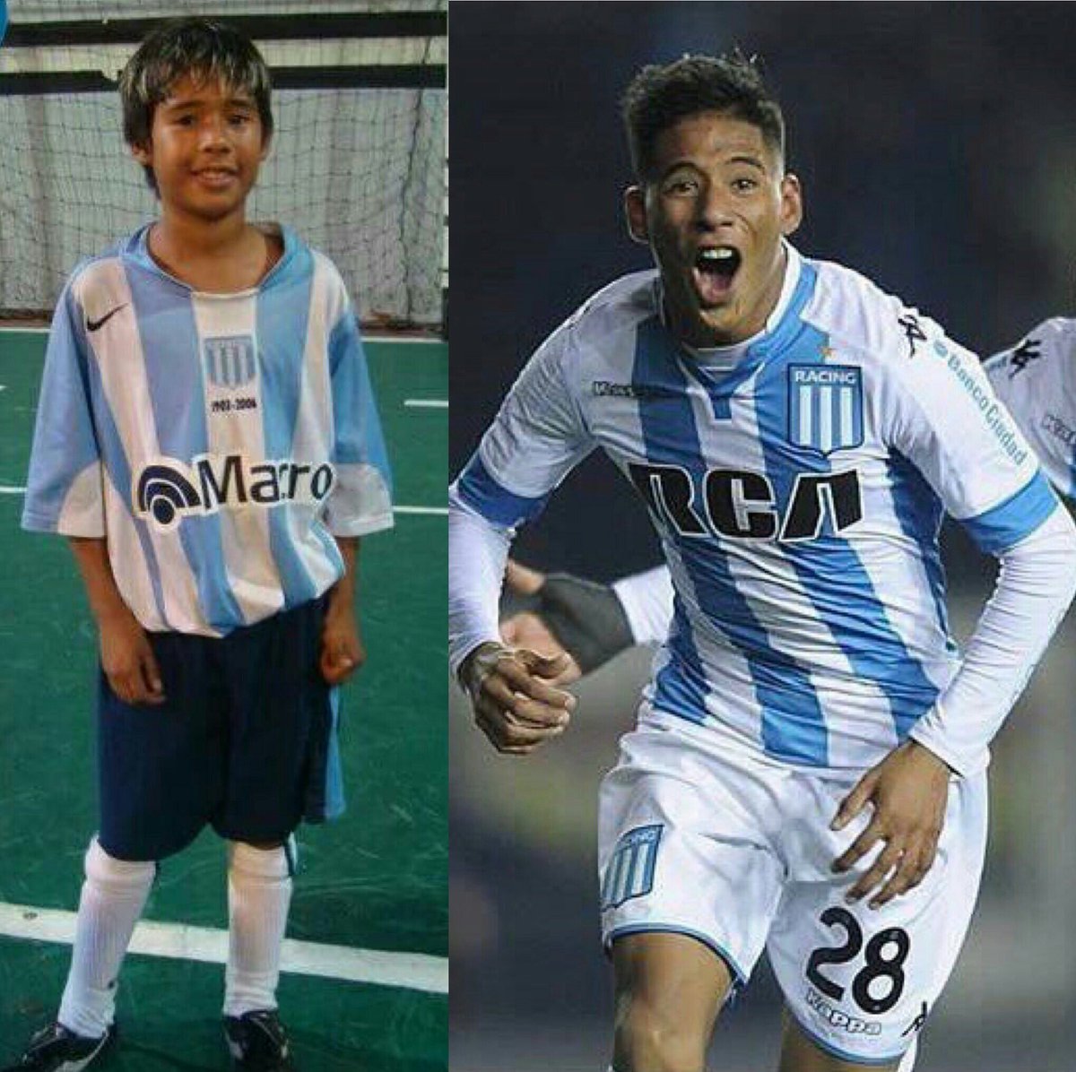 LaBrigadaZeta's tweet photo. Matías Zaracho llegó a #Racing con 8 años. Ayer, ya con 19, debutó como titular y anotó el gol del triunfo. Sacrificio. https://t.co/AQQR7QKKJt