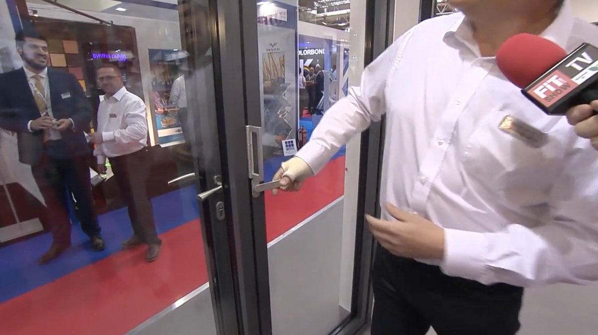 DutemannUK's tweet photo. Dutemann returned to the @fitshow with another NEW product launch - The FD85 B-Folding Door #fitAluminium #GoSlim with Quad Shoot Bolts https://t.co/1RgGt2oyPa