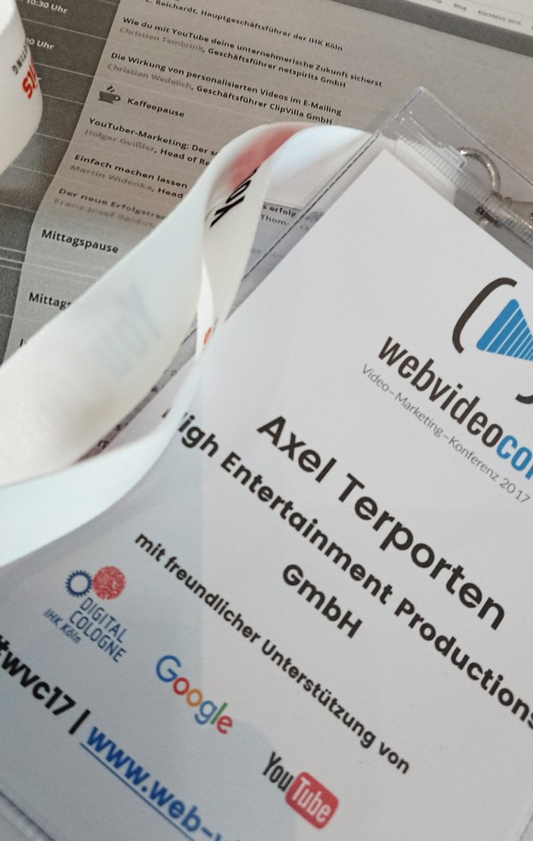 AxTpower's tweet photo. So, kann losgehen #wvc2017 https://t.co/wJGpwZH6PF
