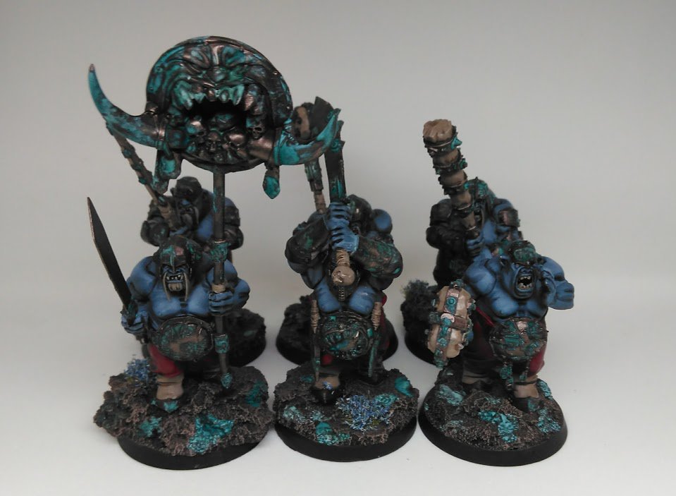 Dangermouse425's tweet photo. Selling my #SCGT2016 army, the Blue Ogors! £250 for a fully painted #AoS army. Pics: https://t.co/GNVLOWVwjI Pls RT https://t.co/qVBzCqzZUq