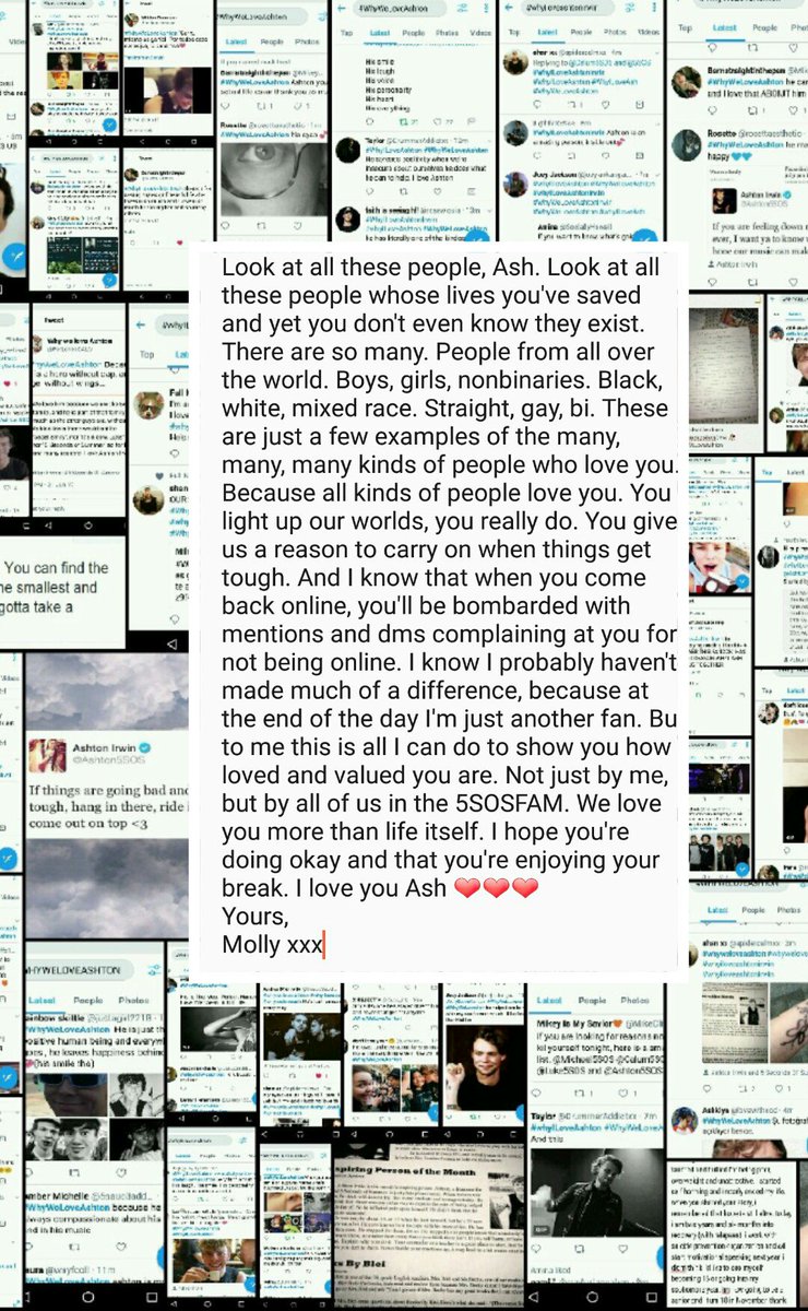 mysleepinghear's tweet image. #WhyILoveAshtonIrwin 
We love you so much. Thank you. ❤❤❤
Tweets composed by @spidercalmxx (paragraph written and layered over them by me)