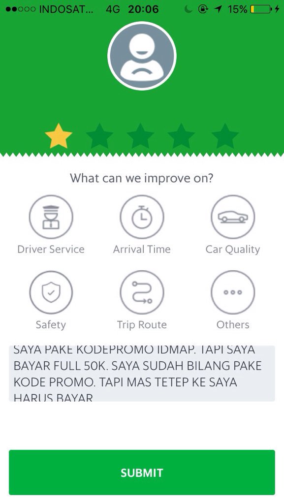 firlyraudyaa's tweet photo. @GrabID kecewa,kemarin sayapesan dgn kodepromo. Tapi saya di paksa untuk membayar full. Nama Driver Asep domisi bdg https://t.co/5x2qdIfobF