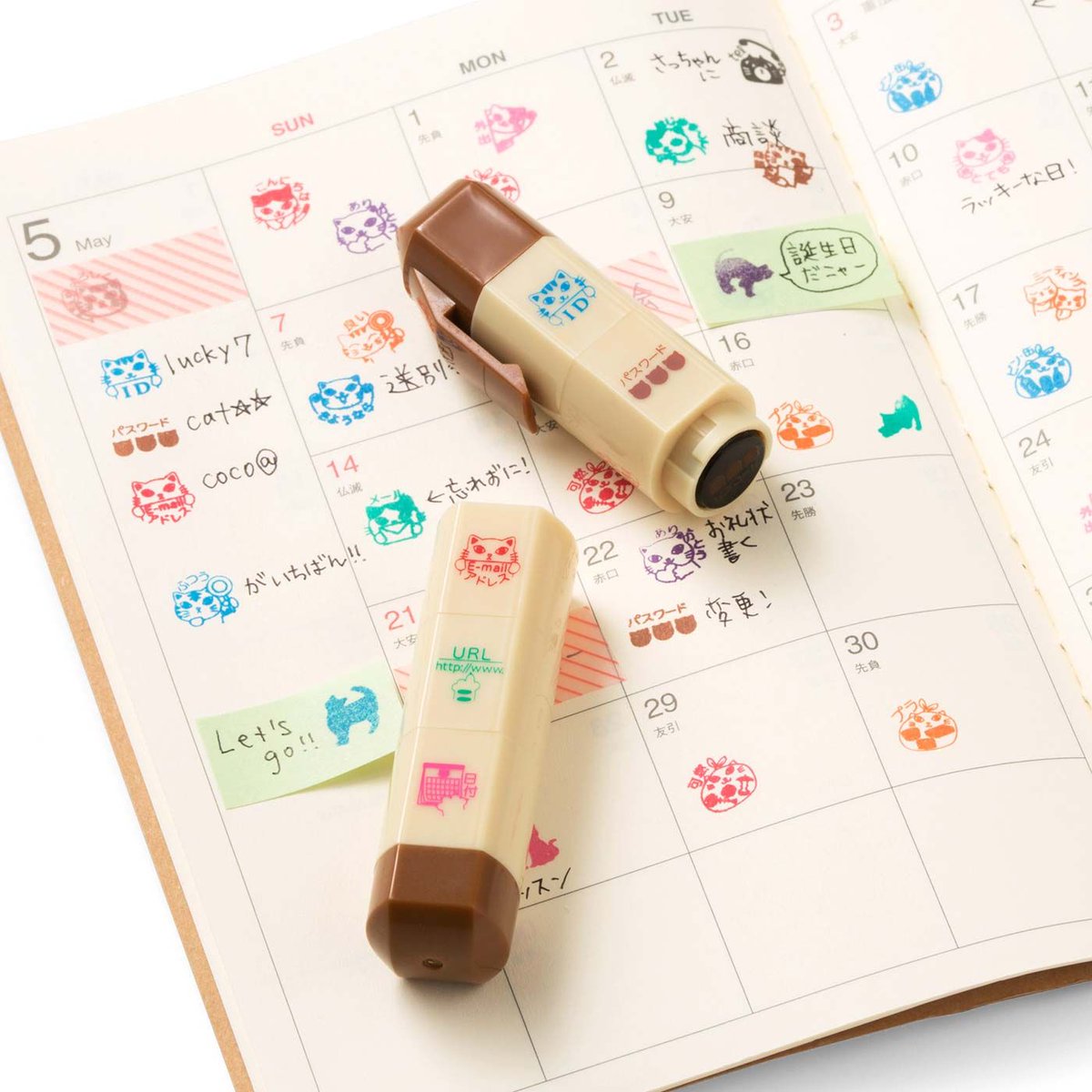 フェリシモ猫部 Twitterren 毎日が 猫日和 スケジュール帳やカレンダーに押すスタンプ 毎日の予定にぴったりなのはもちろん 日記みたいにデコれます ペンケースにも入れやすい連結タイプだからカスタマイズしてコンパクトに持ち歩いて 詳細はこちら
