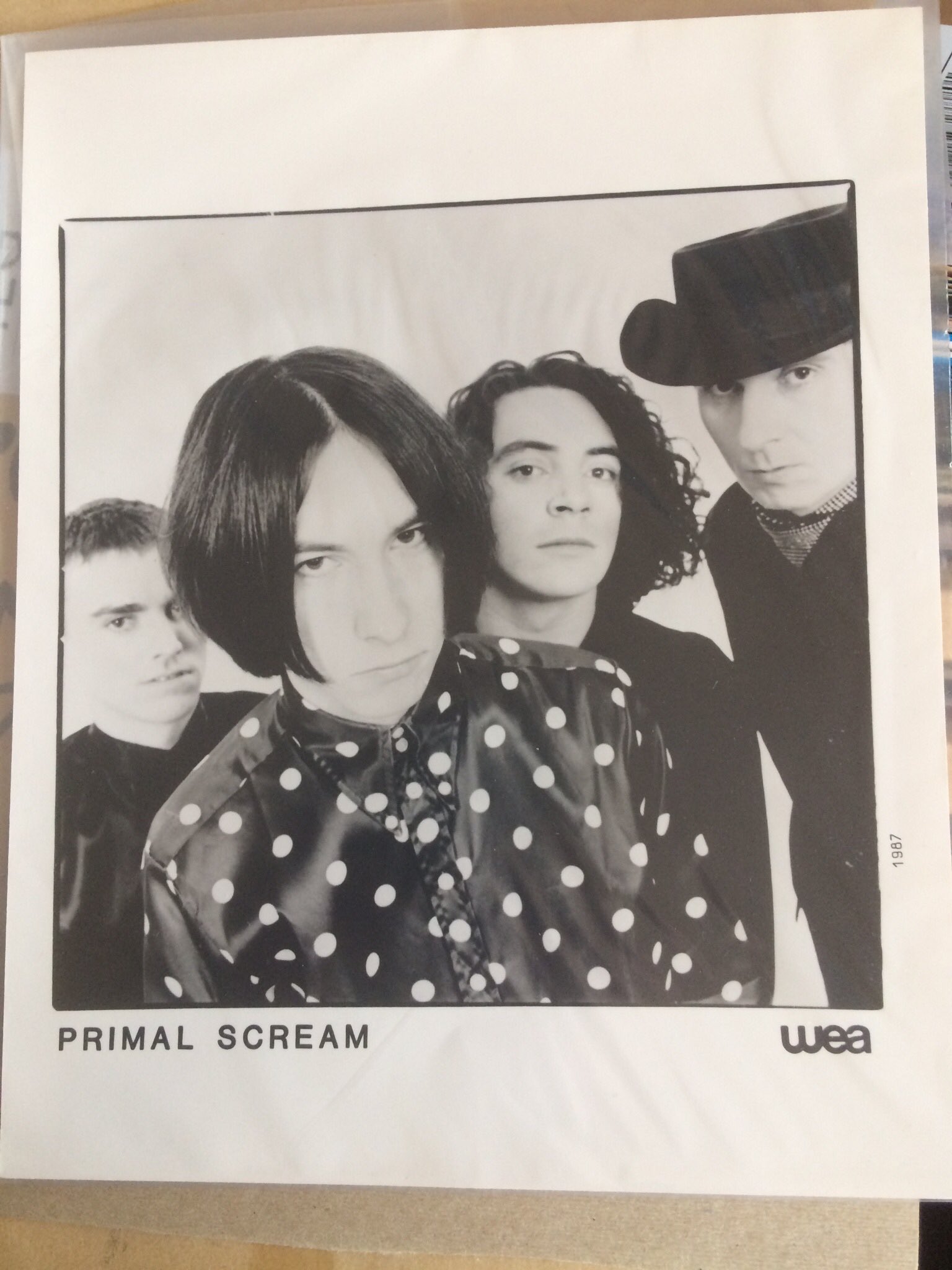 Happy Birthday to Bobby Gillespie. Here\s a promo photo from 30 years ago! 