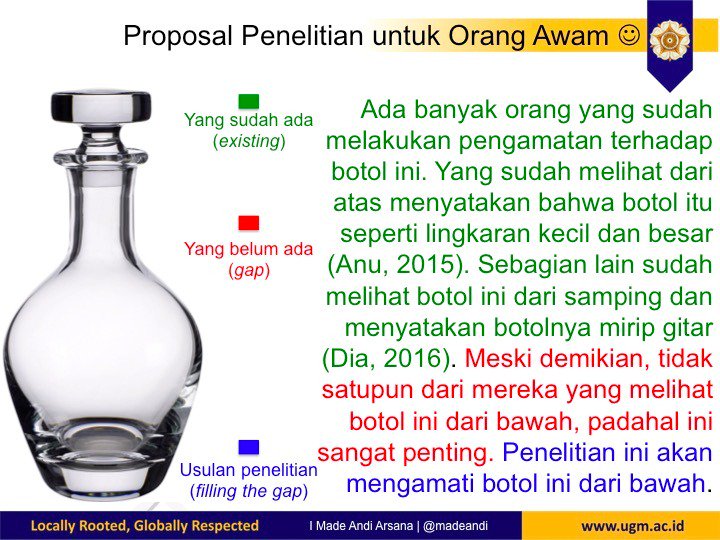 madeandi's tweet photo. Proposal penelitian for dummies :) https://t.co/KXlekmAfU0