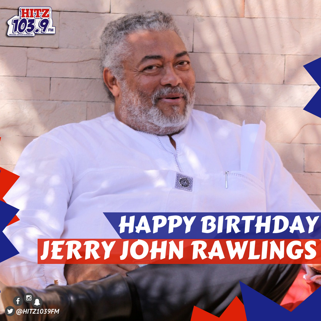 Hitz1039FM's tweet photo. Join us in wishing Former President of Ghana, Flt. Lt. Jerry John Rawlings aka 'Papa J' a wonderful 70th birthday! #DaybreakHitz https://t.co/Z7vbp2UjT3