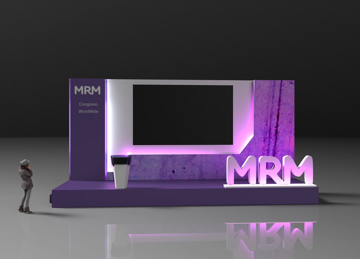 grupozon's tweet photo. ¡Buenos días followers! Aquí os dejamos una propuesta final para el stand MRM, ¡esperemos que os encante!😄 #stand #originalstand #feria https://t.co/MERr85fg4F