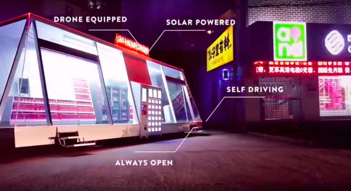 Wheelys Moby Mart, is autonom &amp; mobile. The future of retail or just a #Uber store? themobymart.com #Shanghai #innovation #concept