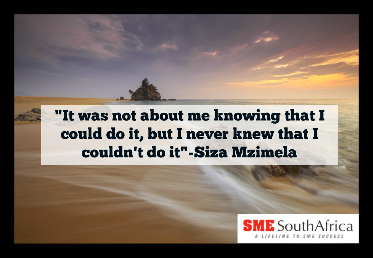 SMESouthAfrica's tweet photo. Wise words from Siza Mzimela, founder of the first majority black &amp; women owned airline in SA https://t.co/05mxZpB0XC