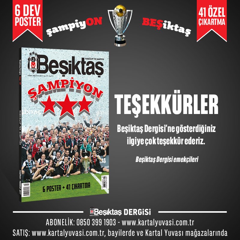 #BeşiktaşDergisi
#Beşiktaş
Abonelik: 0850 399 1903
kartalyuvasi.com.tr/urunler/ev-ofi…