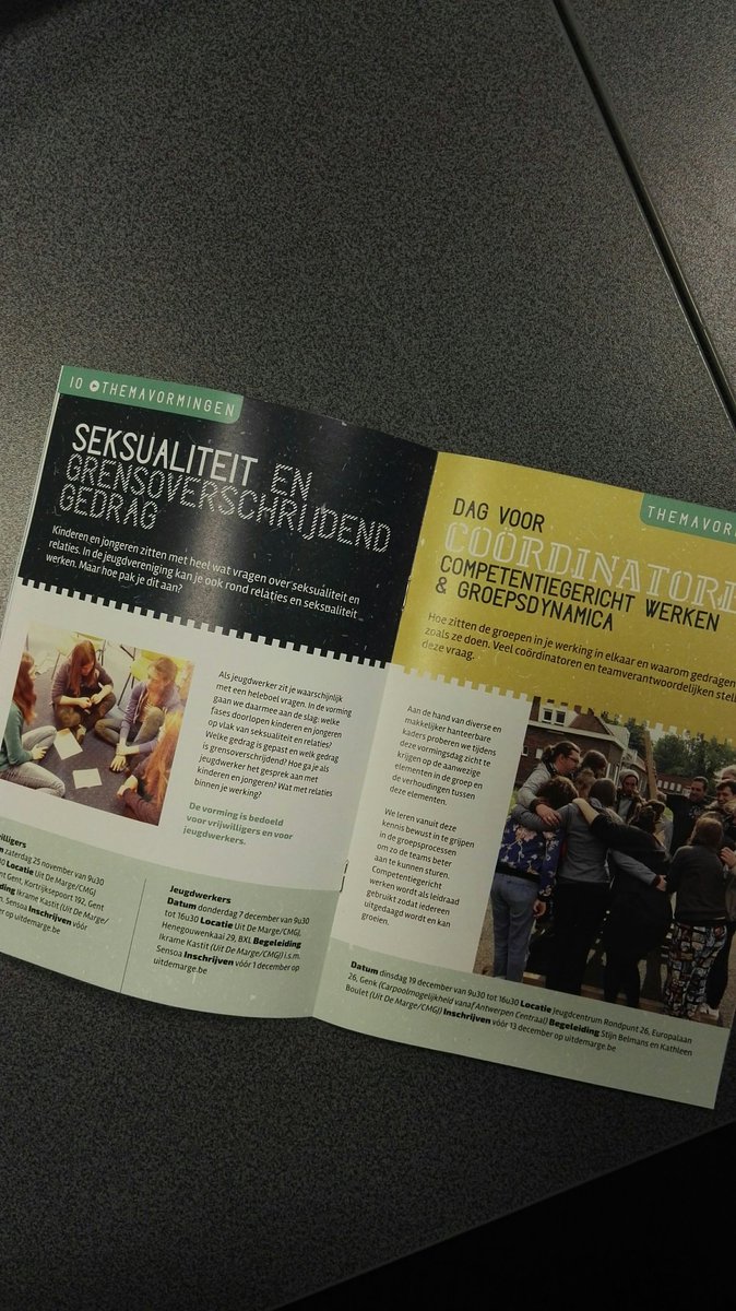 CMGJvzw's tweet photo. Onze nieuwe vormingsbrochure is beschikbaar! Contacteer ons om 1 of meerdere exemplaren te ontvangen. #jeugdwelzijnswerk #jeugdwerk https://t.co/ATPcTfovwZ