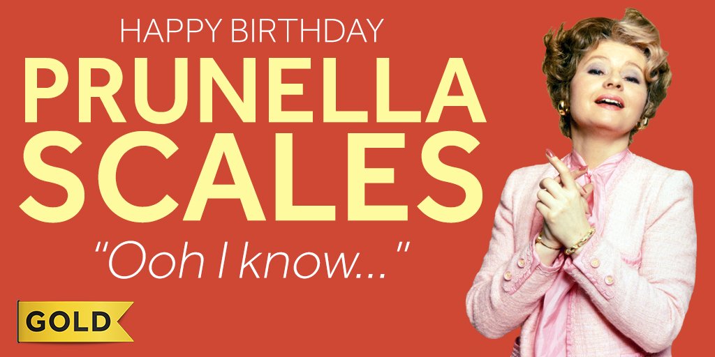Happy Birthday to the wonderful Prunella Scales who played Sybil Fawlty in 