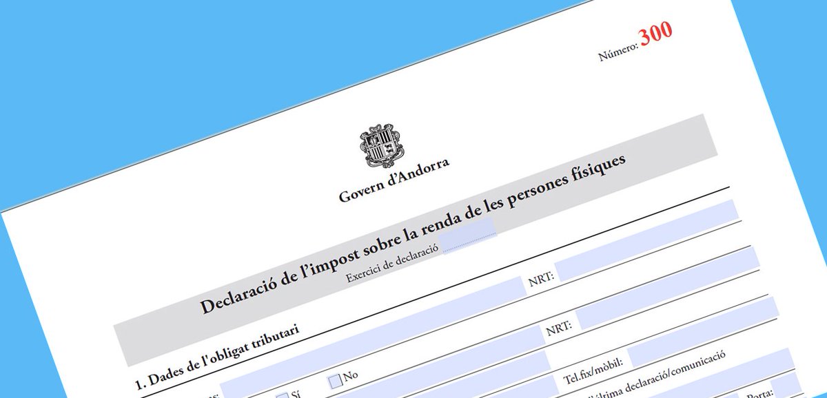 PRIMEANDORRA's tweet image. DECLARACIÓN DEL IMPUESTO SOBRE LA RENTA (IRPF) ANDORRA
 bit.ly/2qu9PKW
