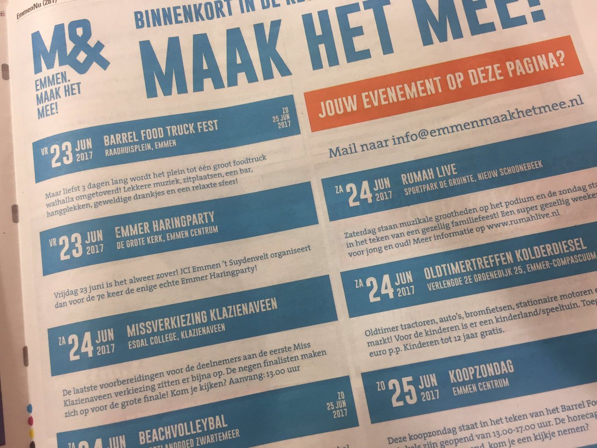 Morgen is het zover! De enige echte Emmer Haringparty!