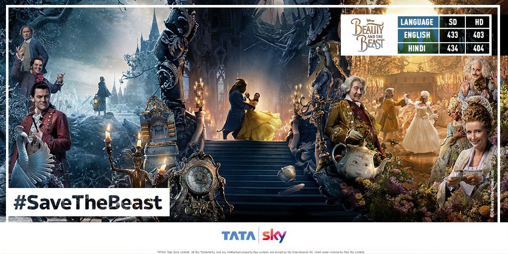 TataPlayin's tweet photo. The enchantress’ spell has finally broken! Thank you for participating. Watch “Beauty &amp; The Beast” on Tata Sky Showcase. #SaveTheBeast https://t.co/DmpUSUofTn
