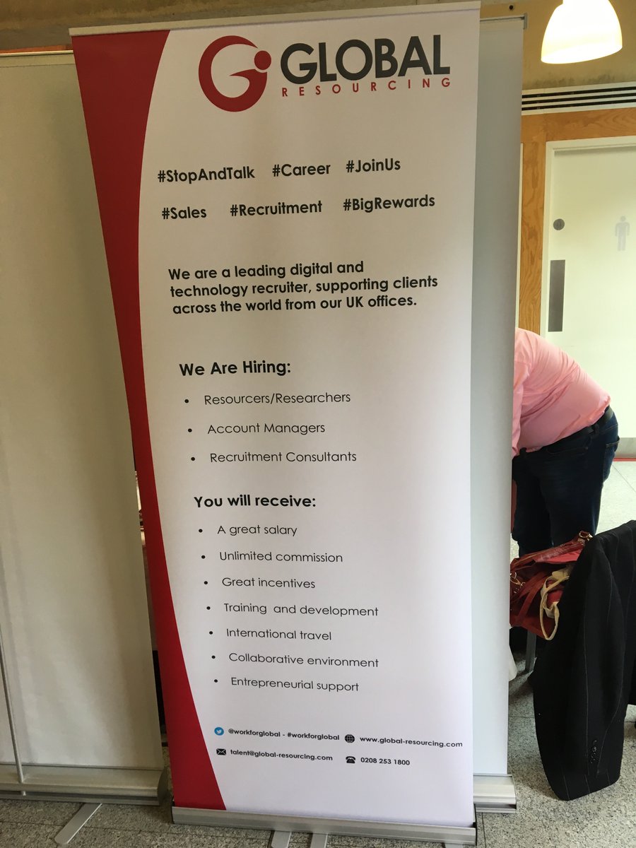 WorkForGlobal's tweet photo. Come down and join us at the @slondonjobsfair! #careers #oppurtunity #careersinrecruitment https://t.co/eyqzwuJK90