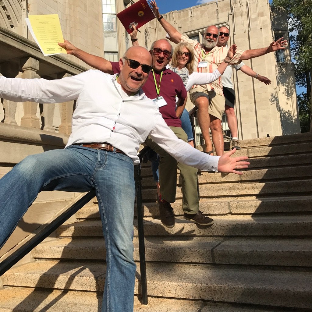 AGNIntl's tweet photo. Hoooray to winning team on the scavenger hunt on the longest day of the year! #NARM2017 #Pittsburgh #connected https://t.co/hoAFxwQvv7