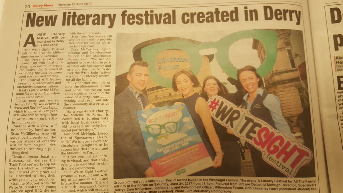 MillenniumForum's tweet photo. The #writesight literacy Festival is this Sat. Don't miss this superb FREE event 11am - 4pm https://t.co/jxRwIcURwc
