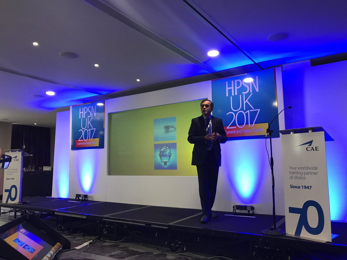 AmandaWilford's tweet photo. Designing your own simulator mentally to improve your performance must be multi sensory #hpsnuk17 keynote Dr Uttam Shiralkar @CAEHealthcare https://t.co/EH18h3jG3l