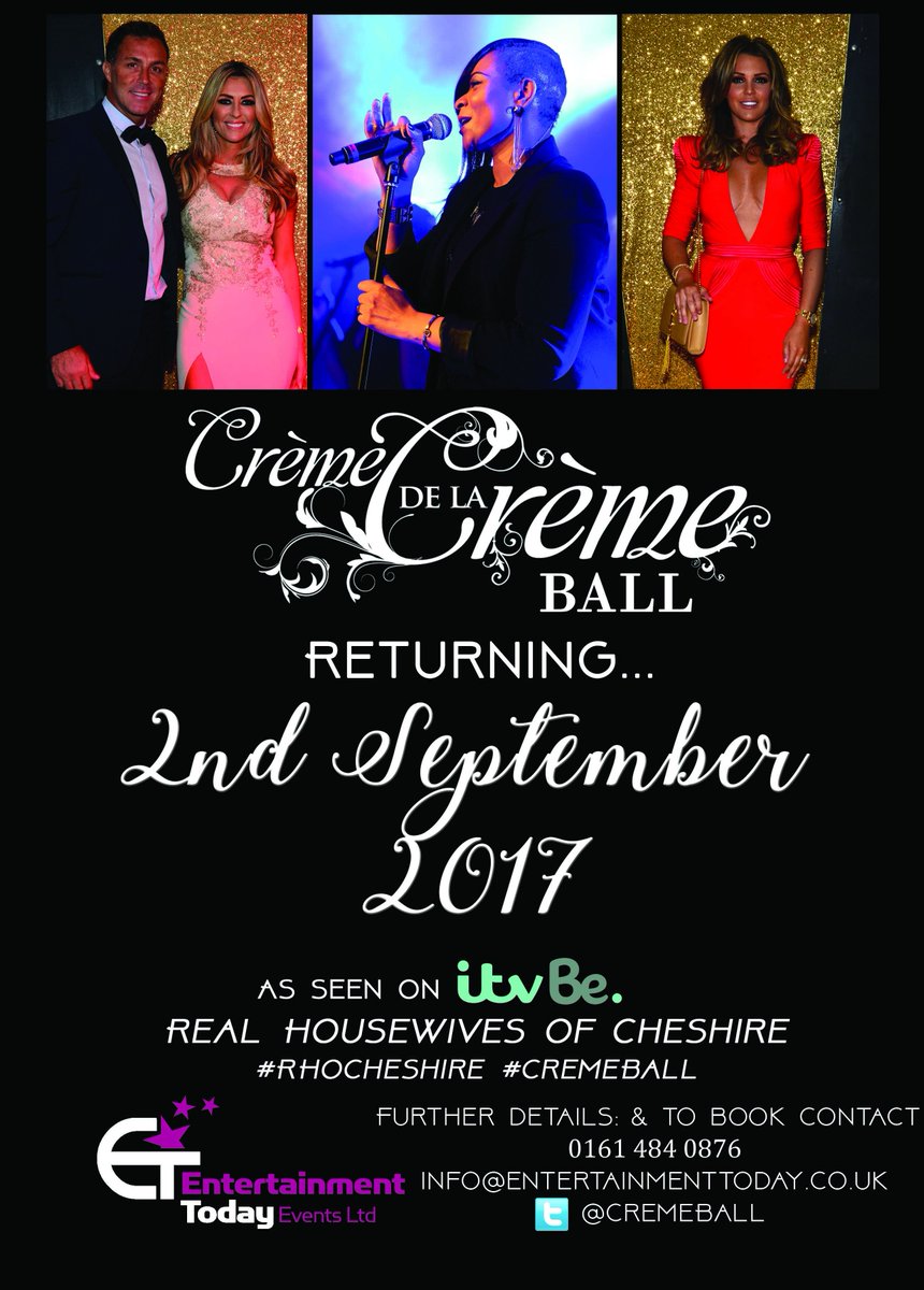 Don't miss out on this years <a href="/CremeBall/">Creme de la Creme</a> 2nd September . Contact us today for tickets to the party of the year <a href="/dawnward4/">Dawn Ward</a> <a href="/caudwellkids/">Caudwell Children</a>