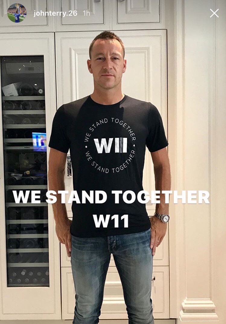 We Stand Together with <a href="/England/">England</a> &amp; <a href="/ChelseaFC/">Chelsea FC</a> legend John Terry

w11campaign.com

#WeStandTogetherW11