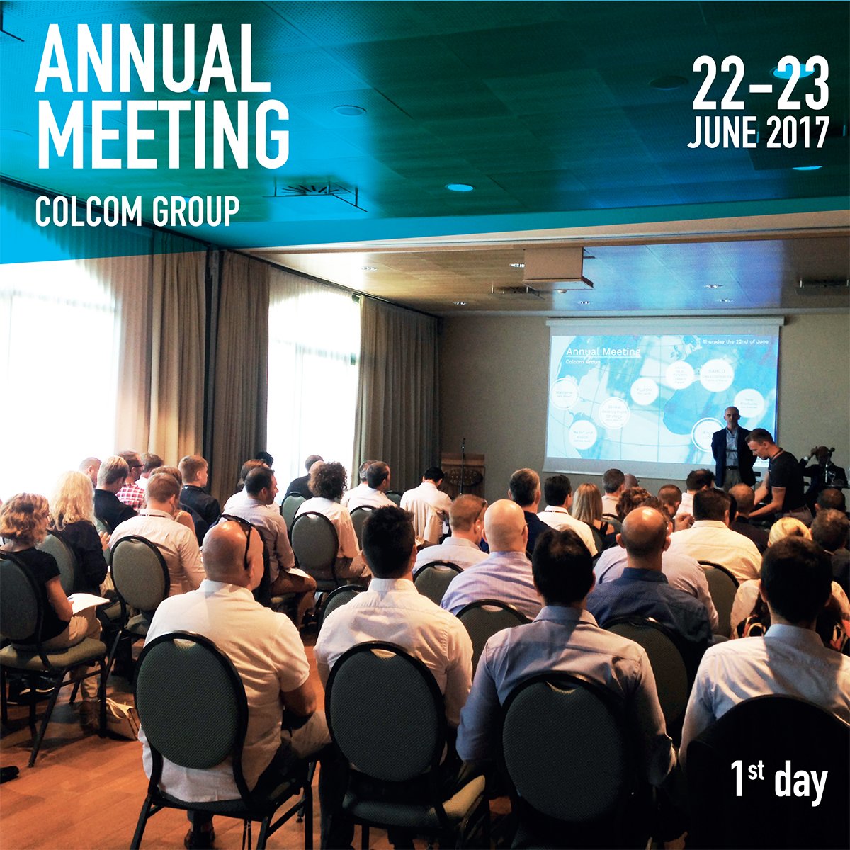 ColcomGroup's tweet photo. #ColcomGroup annual Meeting: we are ready to start with the first day! The agenda is rich of news: goals, products, present and future time. https://t.co/UYIiipUktX
