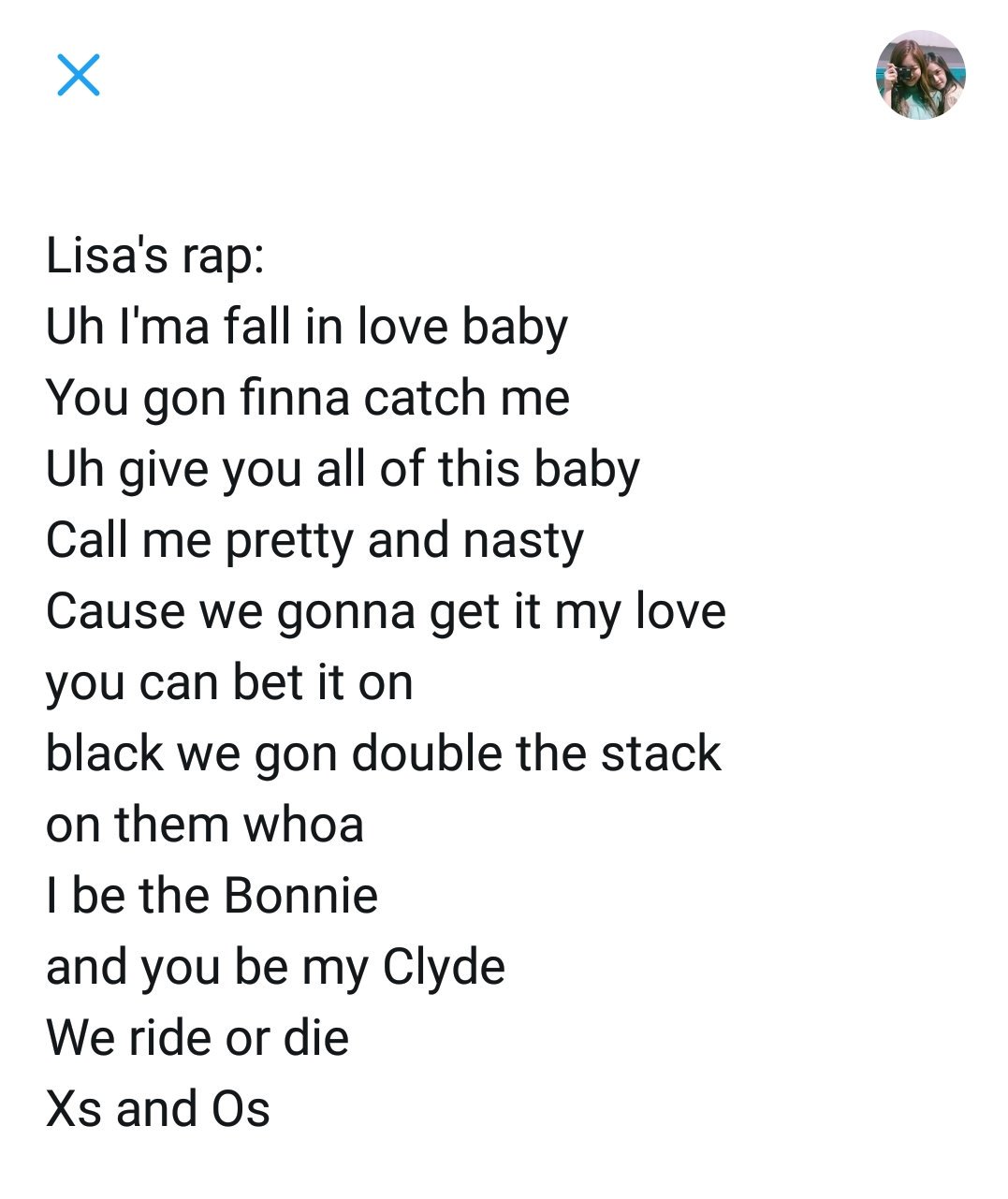 Lalisa rap lyrics