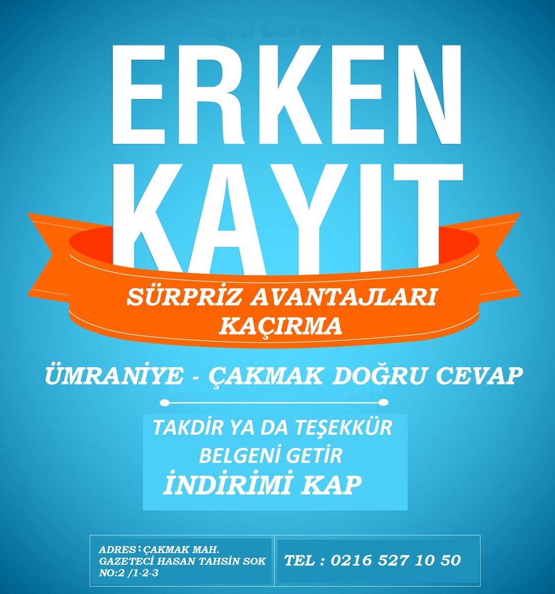 Yoksa sen hala kayıt yaptırmadın mı? Avantajlı kampanyalarımız için fırsat devam ediyor. #DoğruCevap #ÜmraniyeDoğruCevap #ERKENKAYIT #YGSLYS