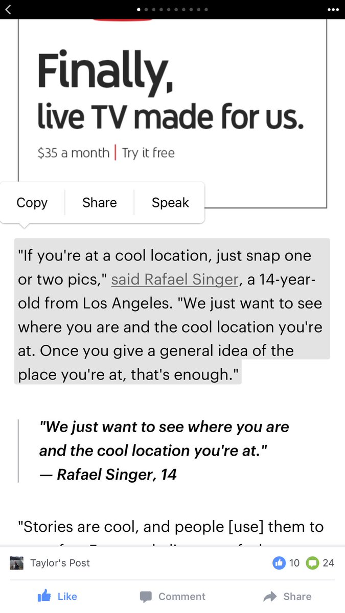 Heh @rafaelsinger6 is already thinkfluencing about Snapchat. Great post @TaylorLorenz mic.com/articles/18054…