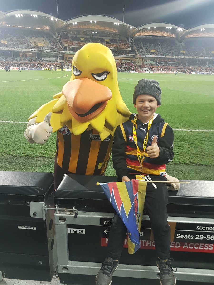 jasonkinghl's tweet photo. Pumped for Thursday night footy. Let's hope this is the only time the hawks are smiling tonight. Go you crows!!#weflyasone https://t.co/HBWI2XaPNW