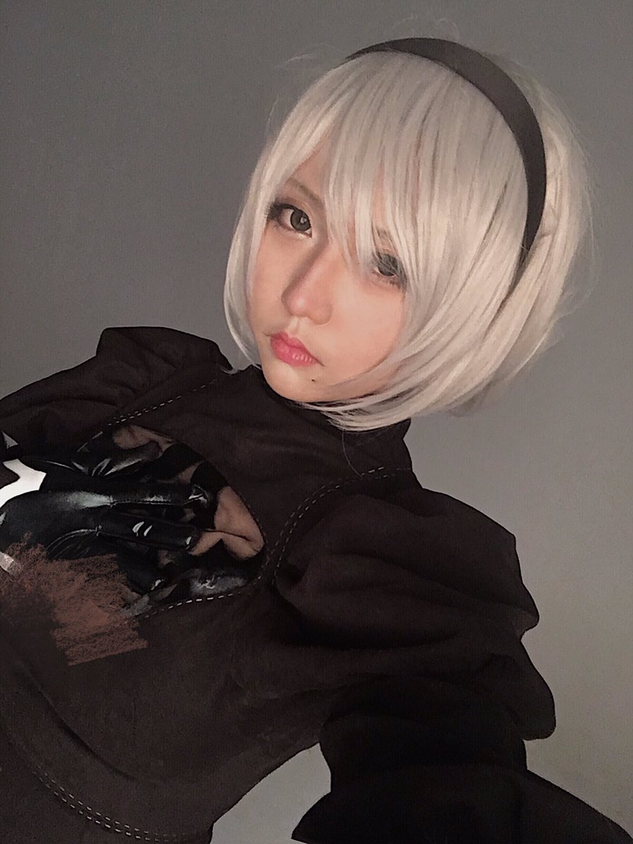 Toka_030's tweet photo. #nierautomata #2B #Cosplay 
ヨルハ2号b型、ただいま参ります。 https://t.co/uLzhbnEu3y
