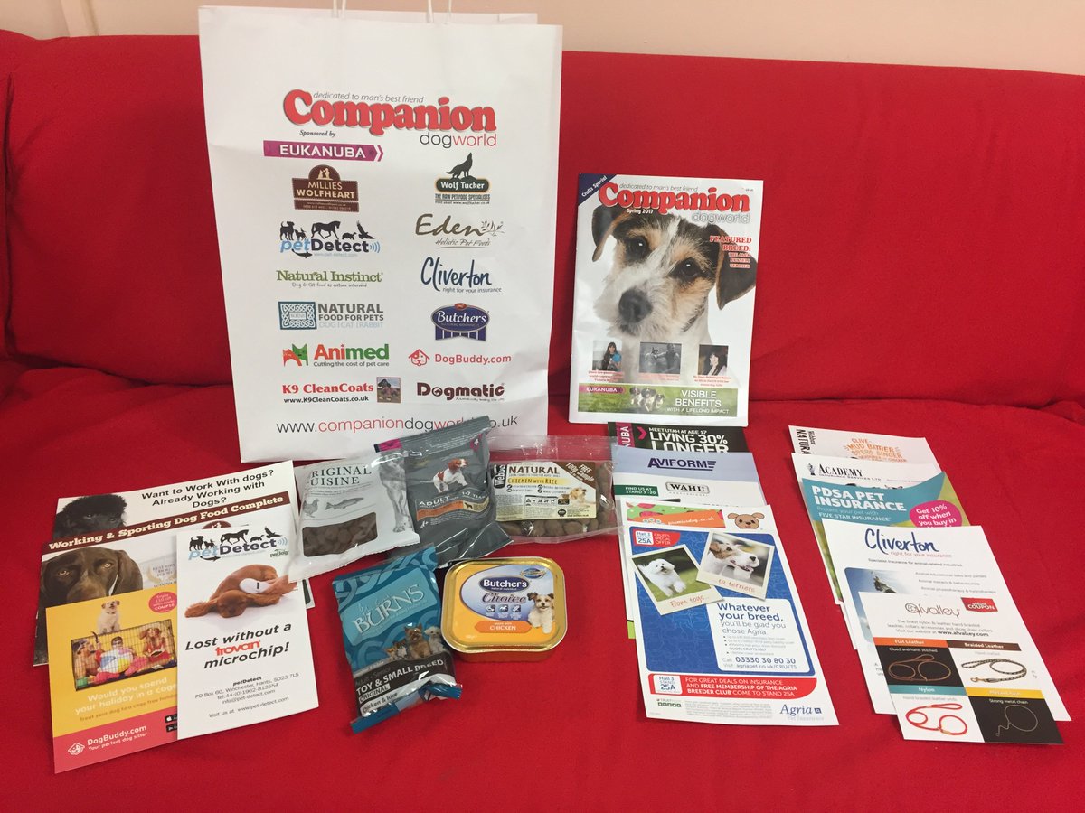 CompanionDW's tweet photo. Visit the Companion stand at @DogfestUK this weekend to pick up our great FREE goody bag packed with treats, food &amp; offers! #dogs #dogfest https://t.co/koks5NuRFE