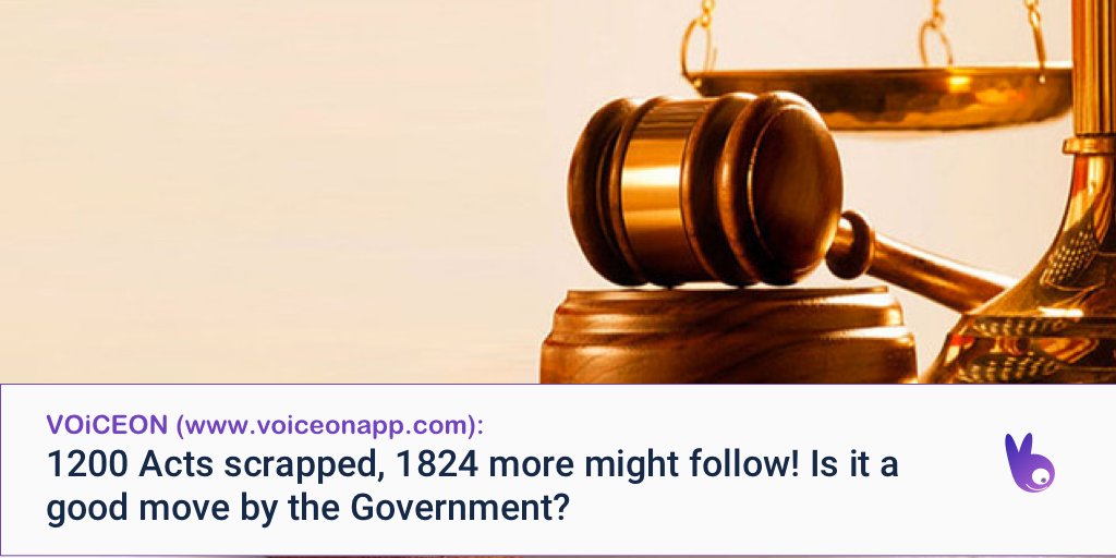 voiceonapp's tweet image. #India #OldLaws Law Minister Ravi Shankar Prasad #PMOIndia #IndianGovernment @narendramodi #IndianLaw