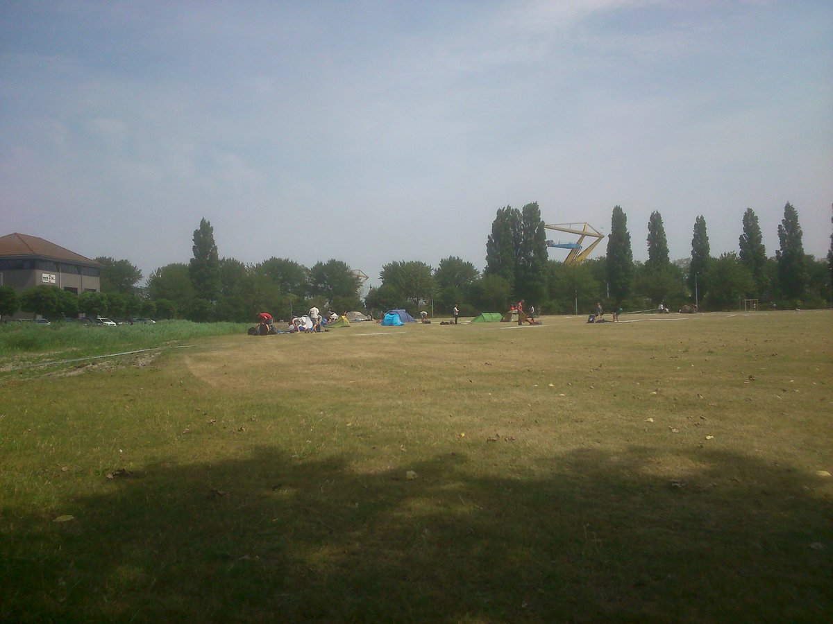 #klimaatactie  setting up the camp