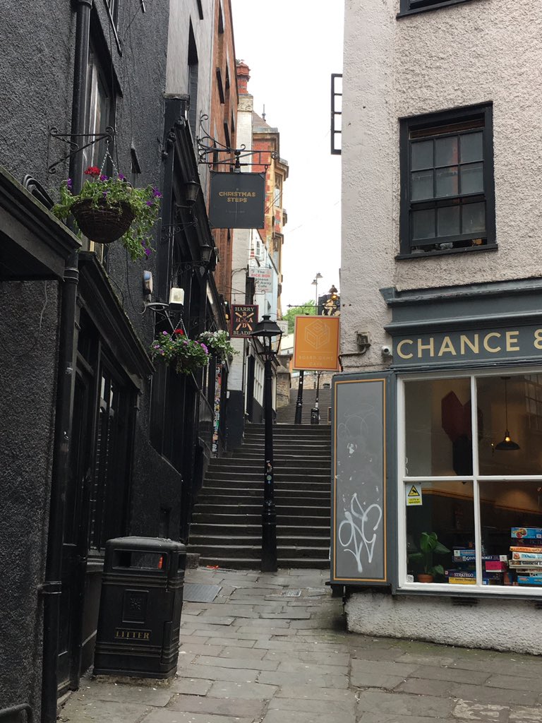 Dawn_French's tweet photo. I so want to venture up these steps, but it's only June....#bristol https://t.co/BaknPurUr9