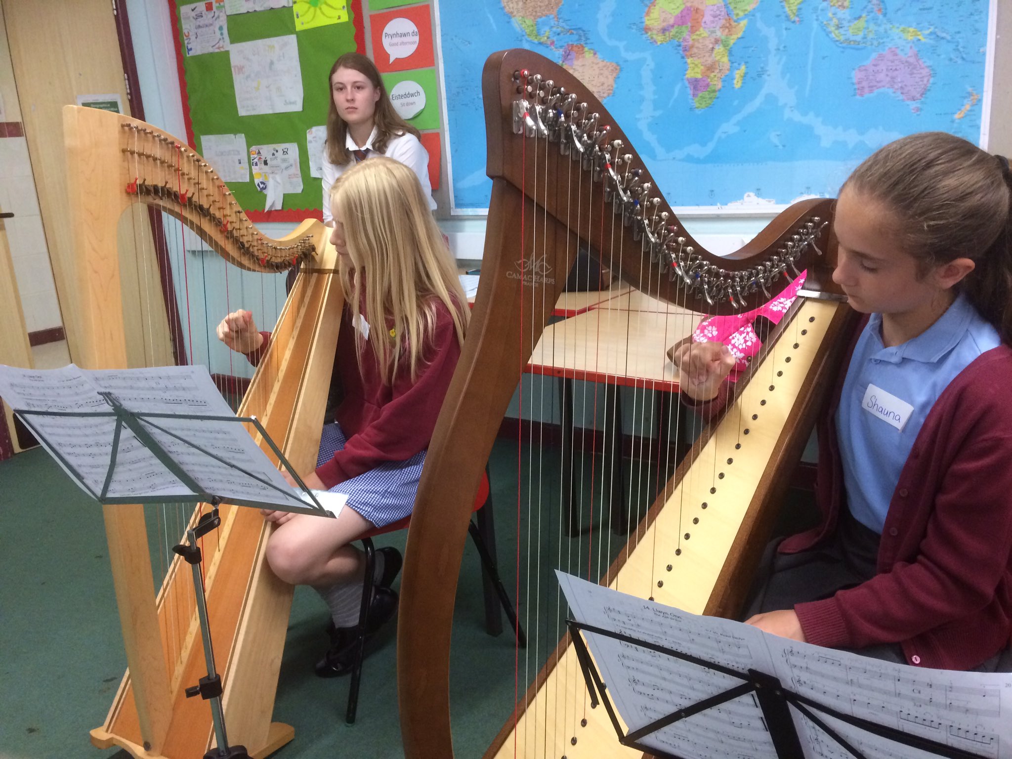Radyr Music on Twitter "JW Some of the harp players today. Sounds