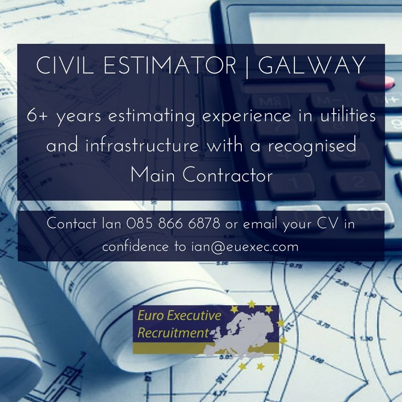 aaeurogroup's tweet image. #CivilEstimator role in #Galway. Apply here buff.ly/2rUrZrR #job #jobs #jobfairy