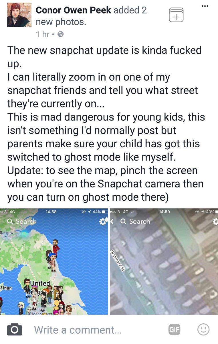 EllexMay's tweet photo. I just checked mine and changed it to ghost mode, please be aware. https://t.co/Qk8lx0sv5a