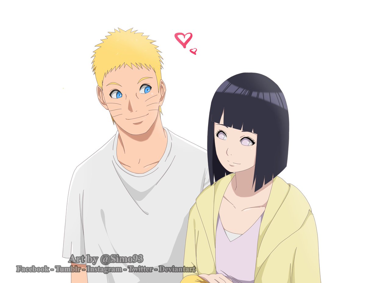 Simo93 Art on X: Uzumaki family ♡ #naruhina #hinata #boruto #Himawari # NARUTO  / X