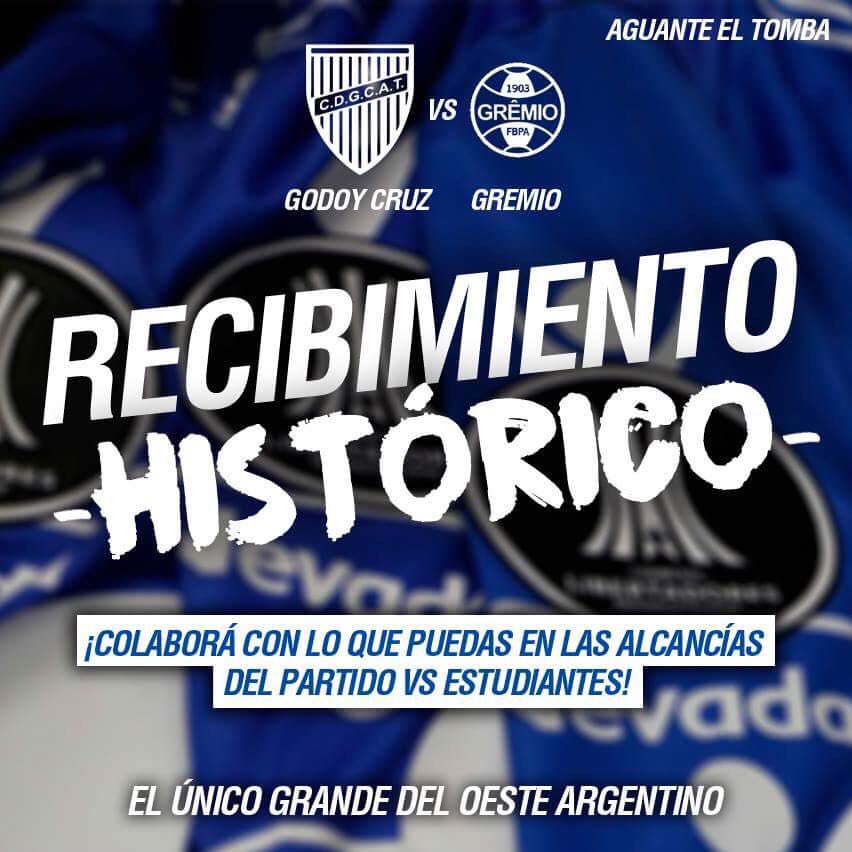 rfernandezheras's tweet photo. ¡El recibimiento lo hacemos entre todos! #CopaLibertadores #GodoyCruz https://t.co/goalu6KjgW