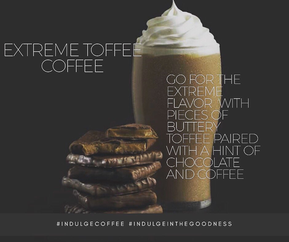 coffee_indulge's tweet photo. Extreme Toffee Coffee #indulgecoffee #indulgeinthegoodness https://t.co/5kVNmq2Sy1