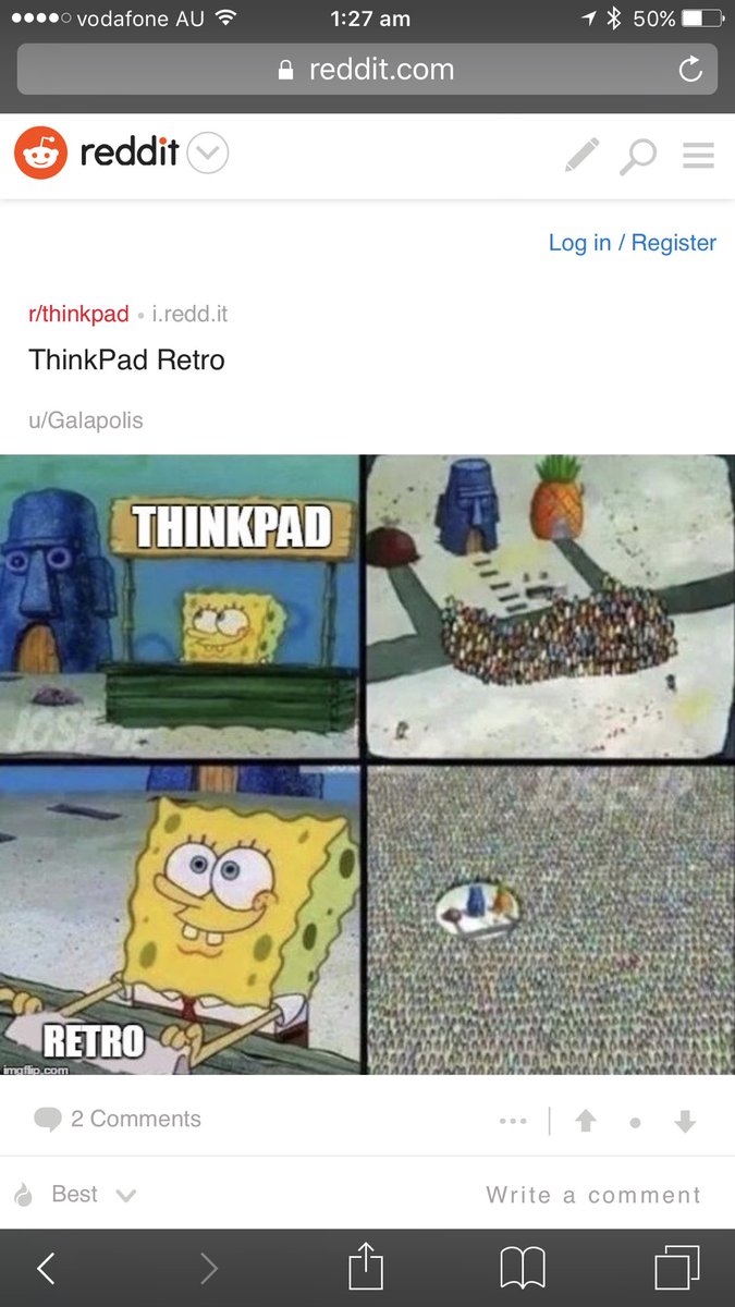Difference between normal ThinkPad launch and ThinkPad Retro launch. reddit.com/r/thinkpad/com…