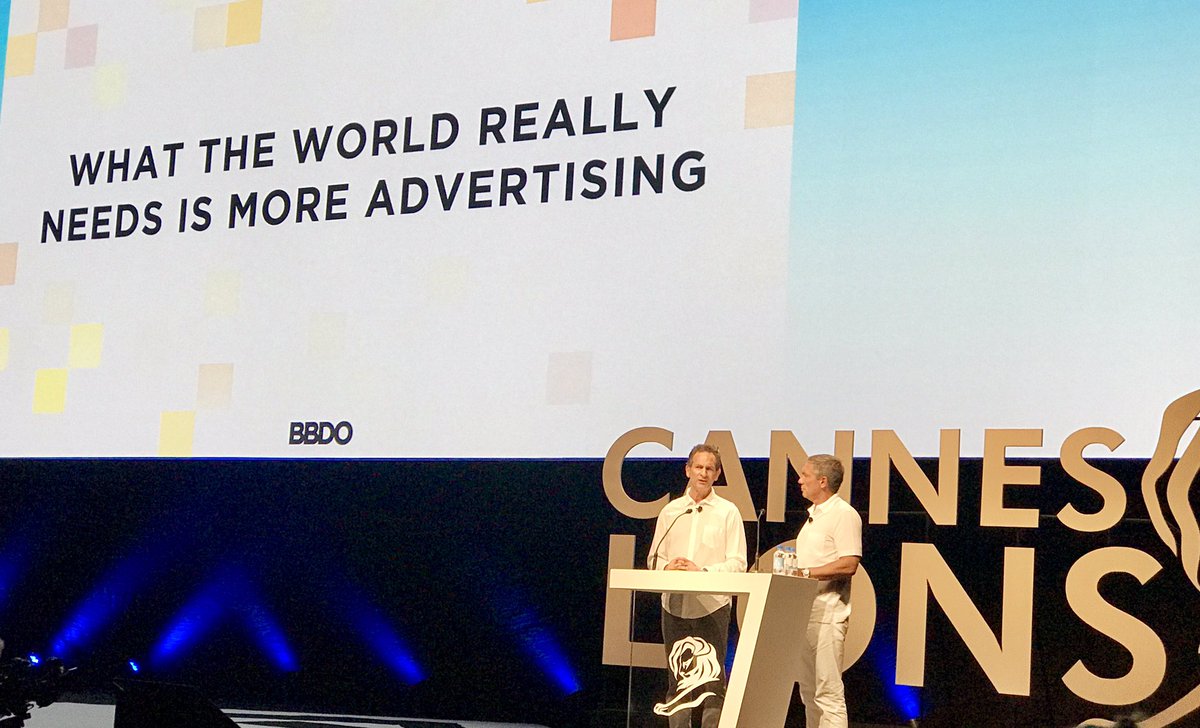 Thanks! <a href="/RobertsonAndrew/">Andrew Robertson</a> <a href="/davidclubars/">David Lubars</a> for illuminating value of credible brand connections thru meaningful ads <a href="/BBDOWorldwide/">BBDO Worldwide</a> <a href="/TPNRETAIL/">TPN</a>