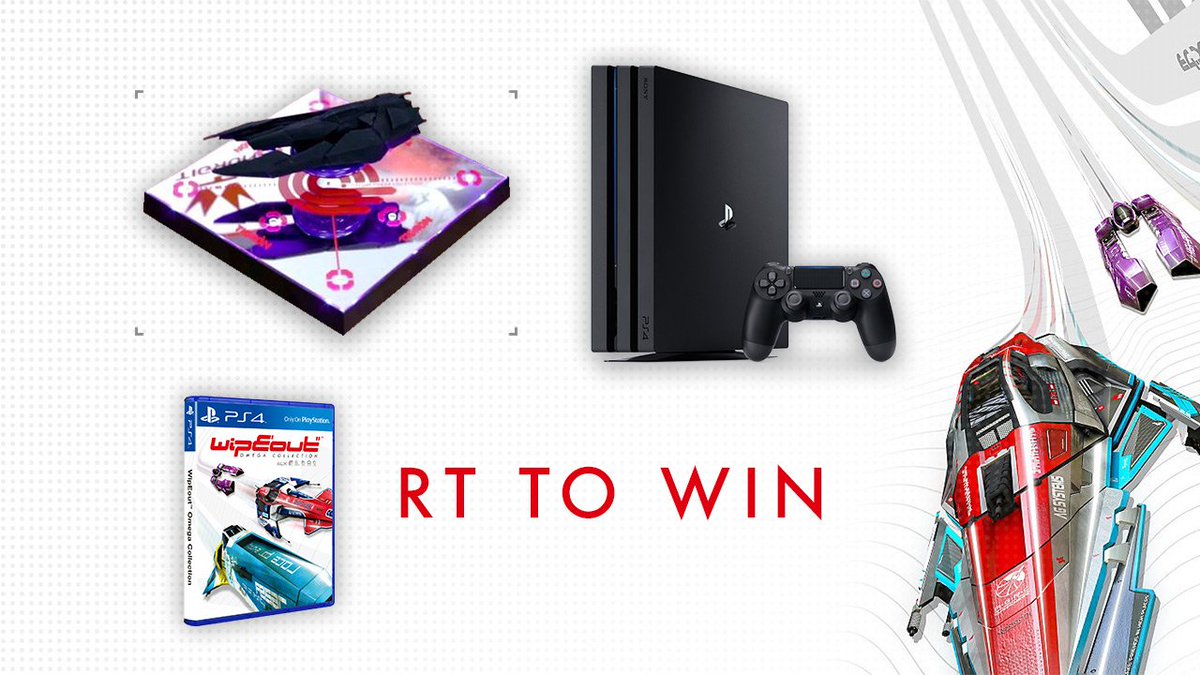 RT for a chance to win a rare, hovering WipEout Tigron model, a PS4 Pro &amp; a copy of #WipEoutPS4! TC's: ign.com/articles/2017/… UK 18+