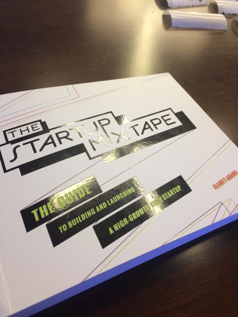 Last night <a href="/elliottsadams/">elliottsadams</a> spoke to a packed house about his book The Startup <a href="/mixtape/">🎶</a>: Guide To Building &amp; Launching a High-Growth Startup