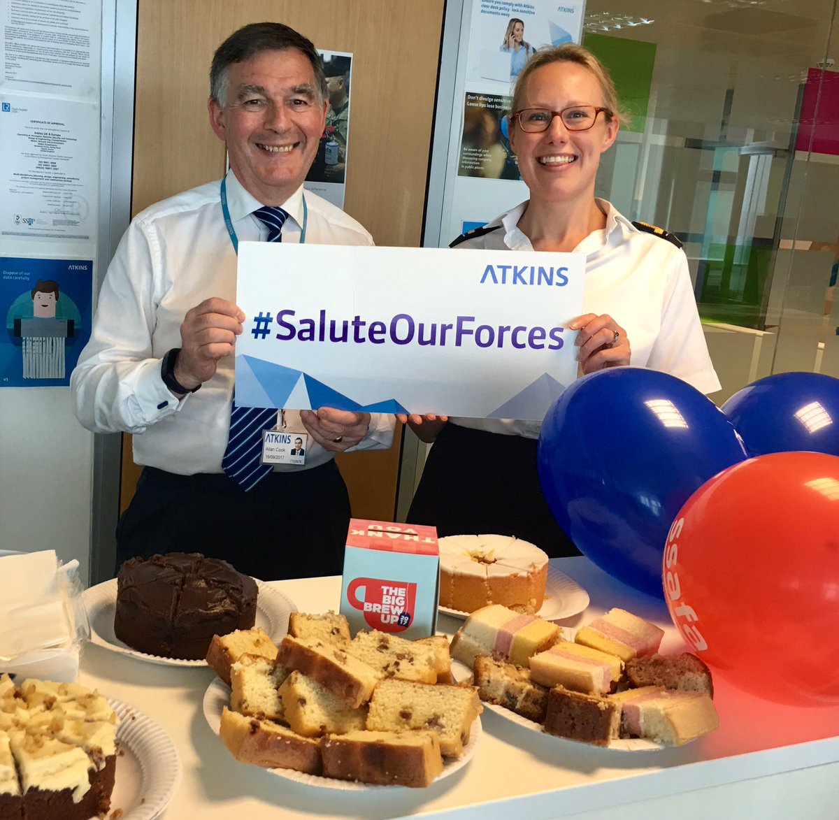 Good to see @Atkinsallancook and @AtkinsGlobal supporting <a href="/SSAFA/">SSAFA</a> #BigBrewUp this #ArmedForcesWeek #SaluteOurForces